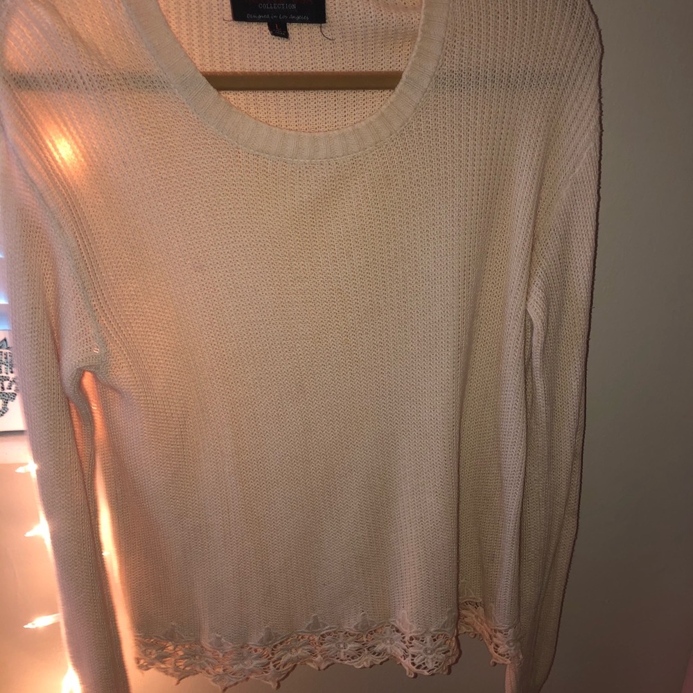 Blush pink knitted sweater